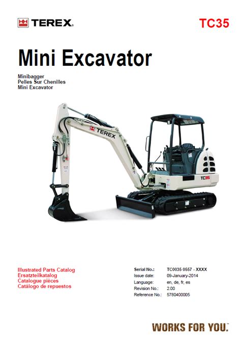 terex mini excavator parts|terex catalogue.